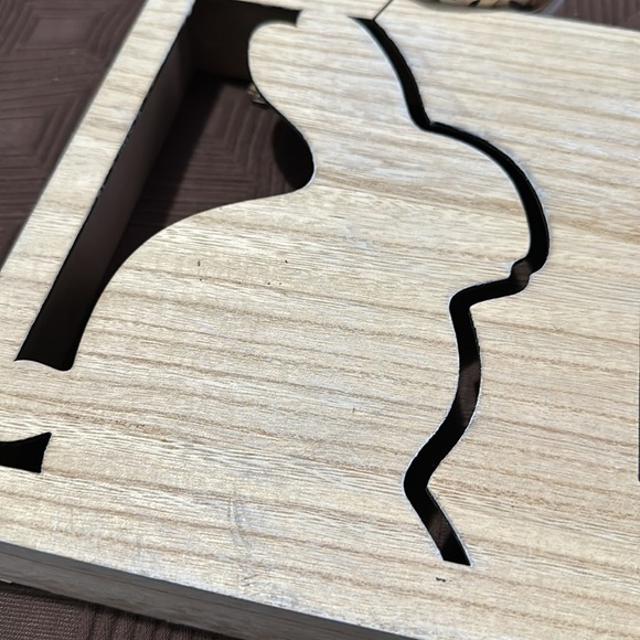 Rae Dunn Happy Easter Bunny Silhouette Wall Decor NWT - Picture 3 of 5